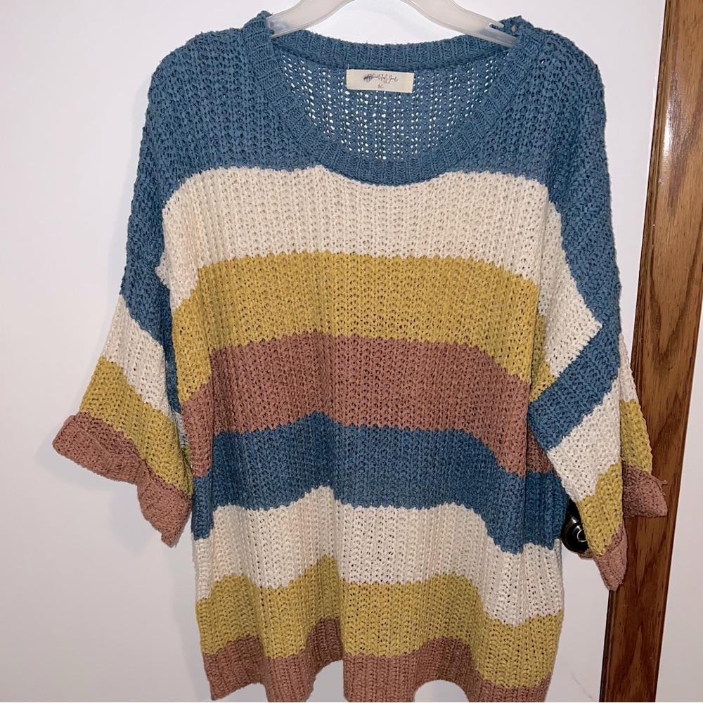 Altar’d state sweater one size fits all, loose crochet style.
